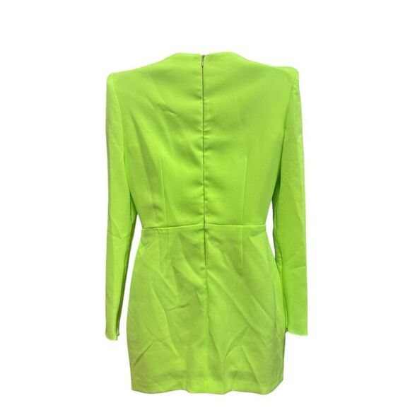 Alex Perry Exclusive Dale Stretch-Crepe Corseted Mini Dress in Green NWT Size 12 - Picture 7 of 12